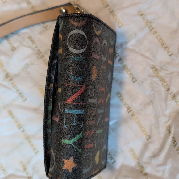 Vintage Dooney & Bourke Multicolor Mini Wristlet/Wallet - Picture 2 of 7